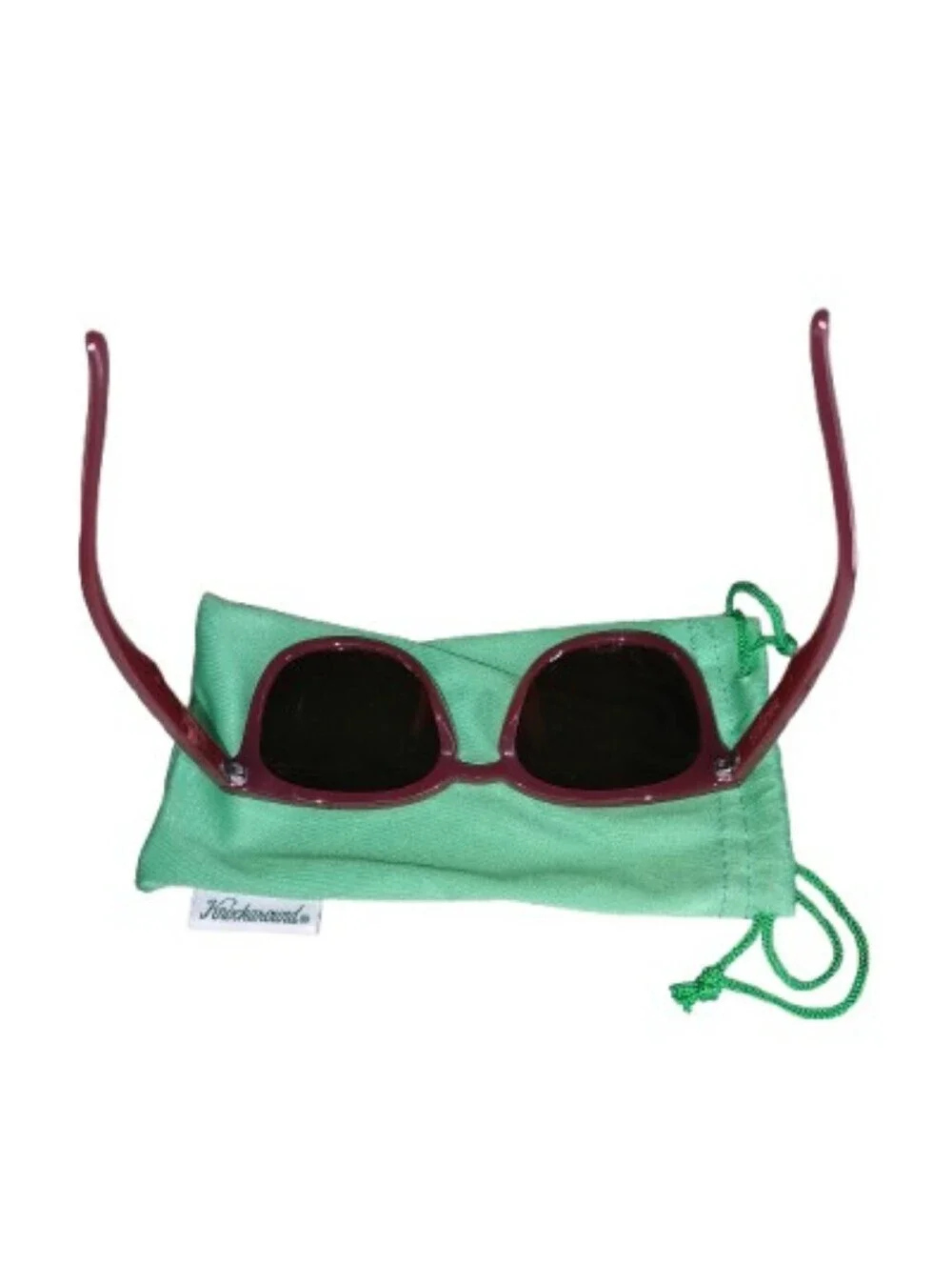 Knockaround Sunglasses - Classic Red Frames with Tinted Mirrored Lenses